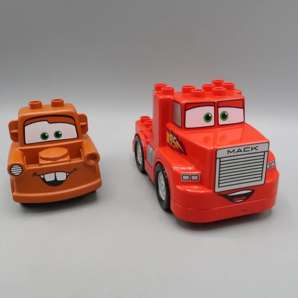 Lego Duplo Disney Pixar Cars Mack Semi Truck & Tow Mater Tow Truck Figures